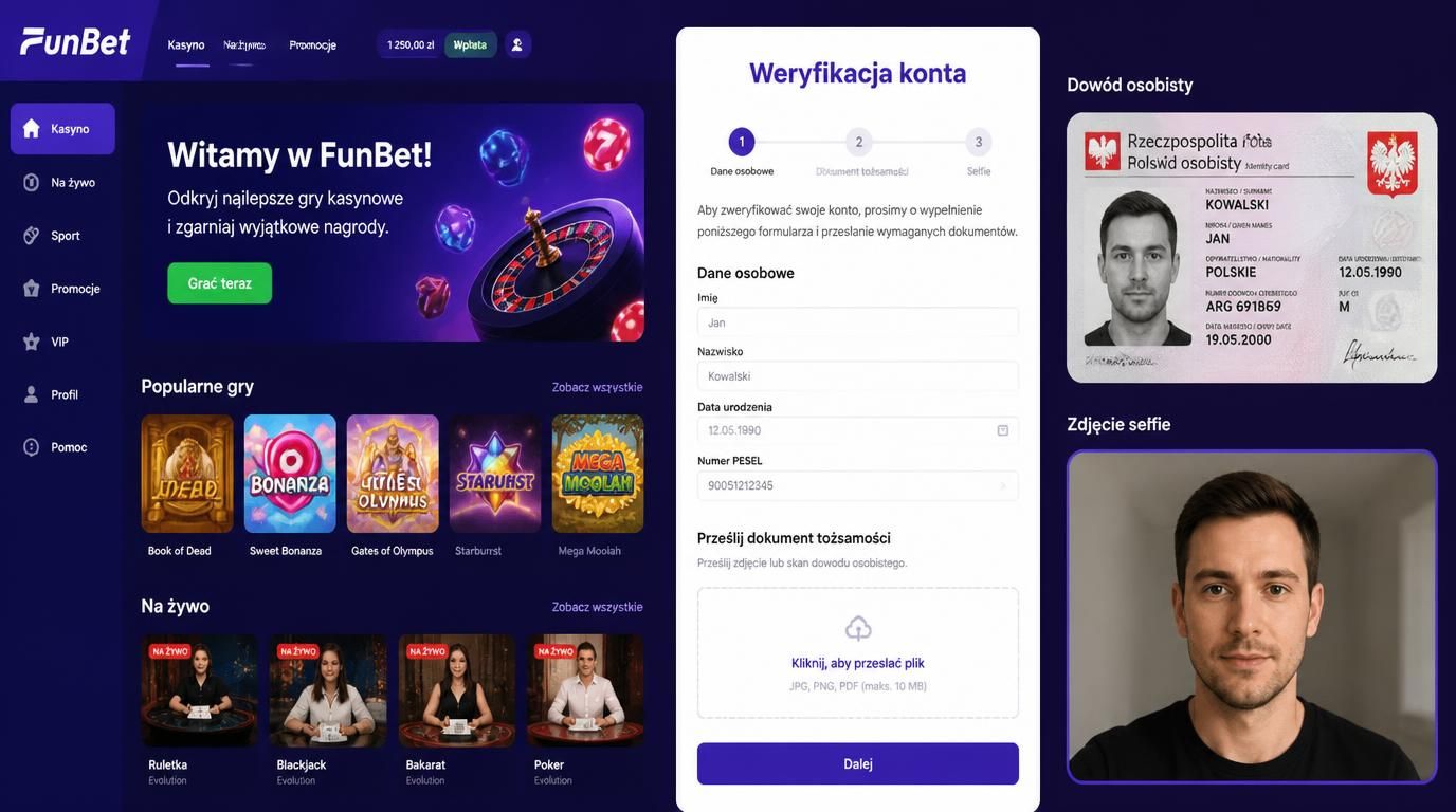 Weryfikacja dokumentów w Funbet Casino